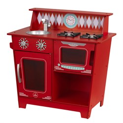 CUISINE CLASSIC ROUGE EN BOIS 