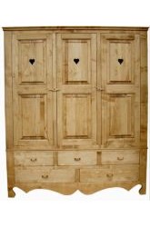 ARMOIRE 3 PORTES + 5 TIROIRS