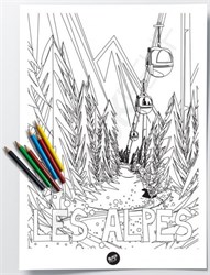 Coloriage Descente