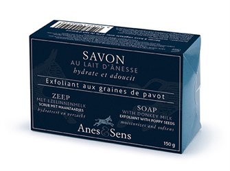 Savon exfoliant aux graines de Pavot Anes&Sens