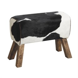 Tabouret Rectangulaire Peau de Vache